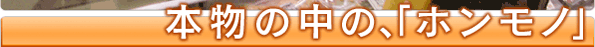 本物の中の、「ホンモノ」